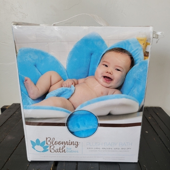 Blooming Bath Baby Tub Blue Flower Sink Insert NEW - Picture 1 of 6